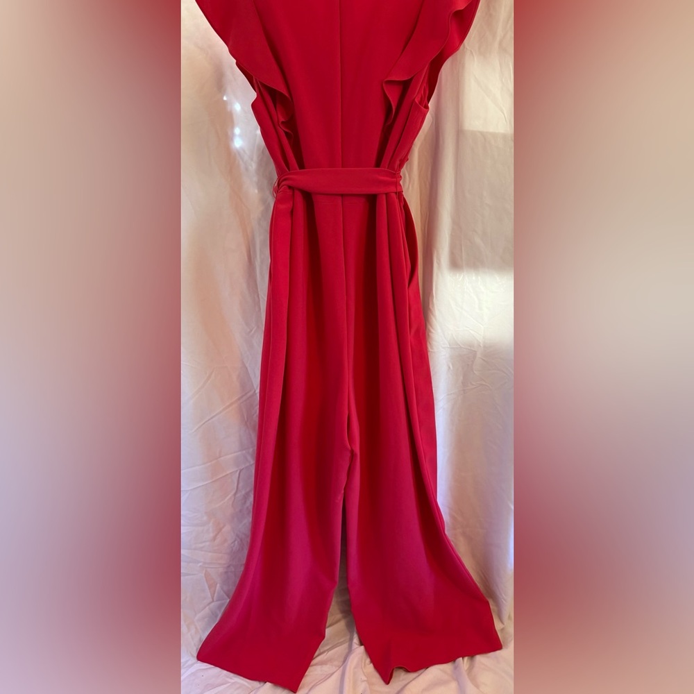 Tahari Vibrant Raspberry Dress with Zip Detail - Picture 4 of 9